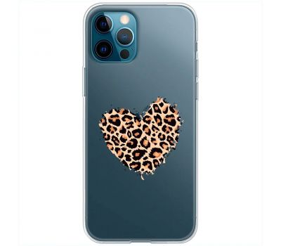 Чохол для iPhone 12 Pro Max MixCase Леопард серце