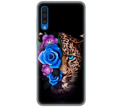 Чохол для Samsung Galaxy A50/A50s/A30s MixCase Леопард у квітах