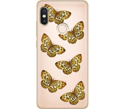 Чохол для Xiaomi Redmi Note 5 MixCase Леопард метелика