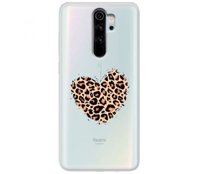 Чохол для Xiaomi Redmi Note 8 Pro MixCase Леопард серце