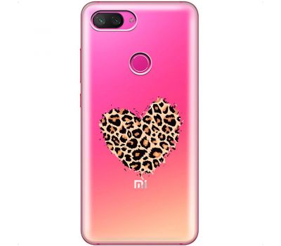 Чохол для Xiaomi Mi 8 Lite MixCase Леопард серце