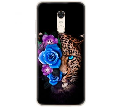 Чохол для Xiaomi Redmi 5 Plus MixCase Леопард у квітах