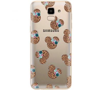 Чохол для Samsung Galaxy J6 2018 (J600) MixCase Леопард Мінні Маус