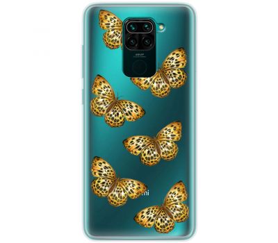 Чохол для Xiaomi Redmi Note 9 MixCase Леопард метелика