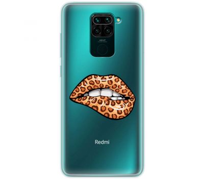 Чохол для Xiaomi Redmi Note 9 MixCase Леопард губи