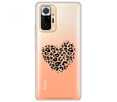 Чохол для Xiaomi Redmi Note 10 Pro MixCase Леопард серце