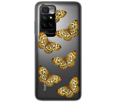 Чохол для Xiaomi Redmi 10 MixCase Леопард метелика