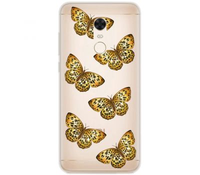 Чохол для Xiaomi Redmi 5 Plus MixCase Леопард метелика