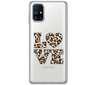 Чохол для Samsung Galaxy M51 (M515) MixCase Леопард love