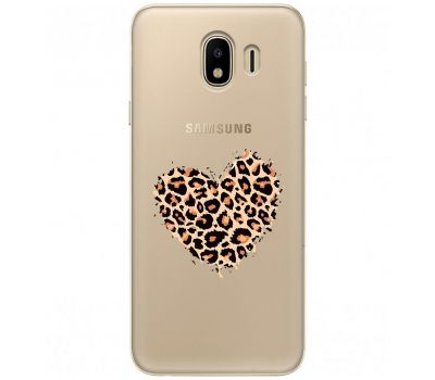 Чохол для Samsung Galaxy J4 2018 (J400) MixCase Леопард серце