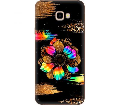Чохол для Samsung Galaxy J4+ 2018 (J415) MixCase Леопард райдужна квітка