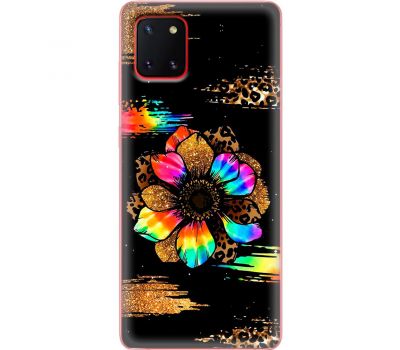 Чохол для Samsung Galaxy Note 10 Lite (N770) / A81 MixCase Леопард райдужна квітка