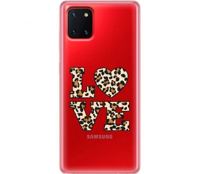 Чохол для Samsung Galaxy Note 10 Lite (N770) / A81 MixCase Леопард love