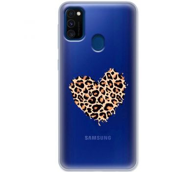 Чохол Samsung Galaxy M21 / M30s MixCase Леопард серце