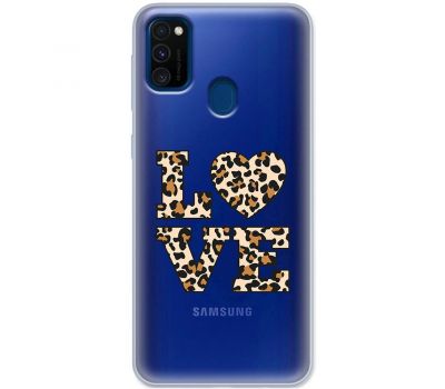 Чохол для Samsung Galaxy M21 / M30s MixCase Леопард love