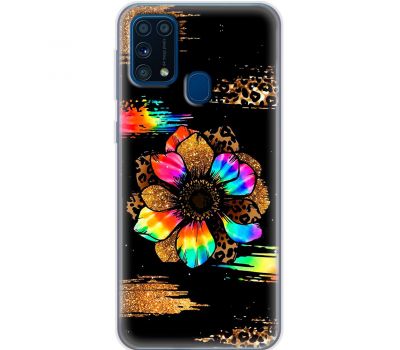 Чохол для Samsung Galaxy M31 (M315) MixCase Леопард райдужна квітка