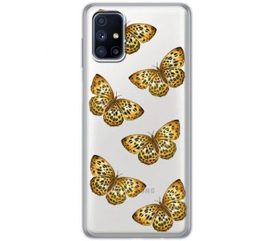 Чохол для Samsung Galaxy M51 (M515) MixCase Леопард метелика