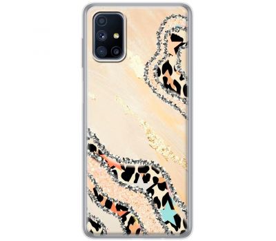 Чохол для Samsung Galaxy M51 (M515) MixCase Леопард кристал