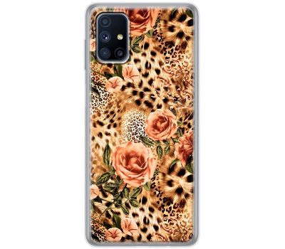 Чохол для Samsung Galaxy M51 (M515) MixCase Леопард троянди