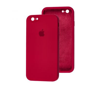 Чохол для iPhone 6/6s Silicone Full camera червоний / rose red