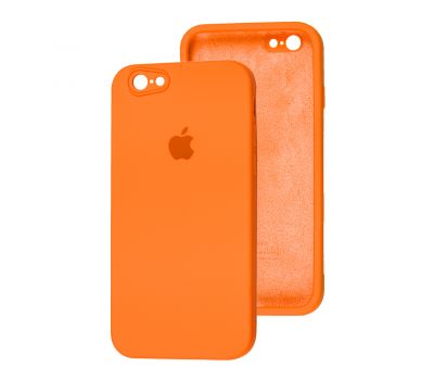 Чохол для iPhone 6 / 6s Silicone Full camera помаранчевий / papaya