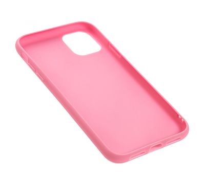 Чохол для iPhone 11 off-white leather рожевий 3105554