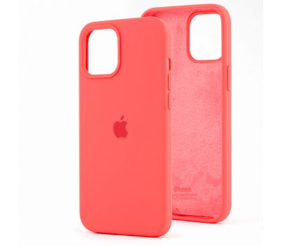 Чохол для iPhone 12 Pro Max Silicone Full оранжевий / pink citrus