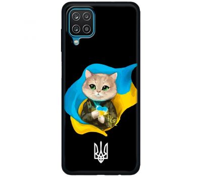 Чохол для Samsung Galaxy A12 / M12 MixCase патріотичні котик зелені очі