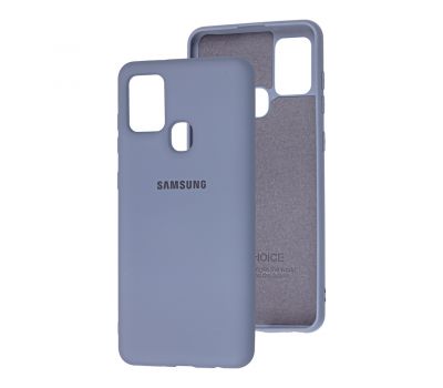 Чохол для Samsung Galaxy A21s (A217) Silicone Full лавандовий сірий
