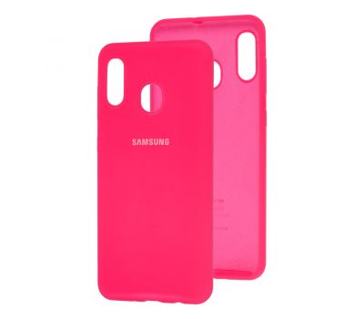 Чохол для Samsung Galaxy A20/A30 Silicone Full рожевий