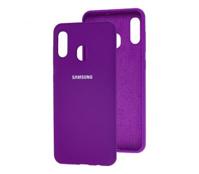 Чохол для Samsung Galaxy A20 / A30 Silicone Full бузковий