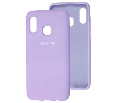 Чохол для Samsung Galaxy A20/A30 Silicone Full світло-фіолетовий