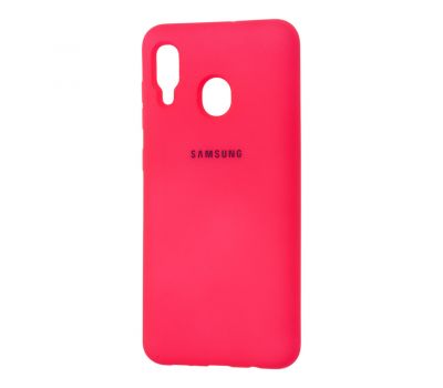 Чохол для Samsung Galaxy A20 / A30 Silicone Full малиновий 3111352