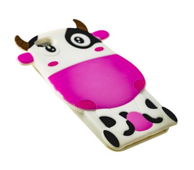 3D чохол корова для iPhone 6 біло-рожевий 3112259