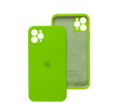 Чохол для iPhone 11 Pro Max Square Full camera lime green