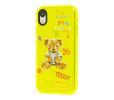 Чохол для iPhone Xr Neon print Teddy