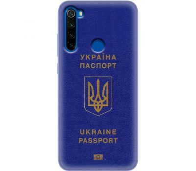 Чохол для Xiaomi Redmi Note 8T MixCase патріотичні Україна паспорт