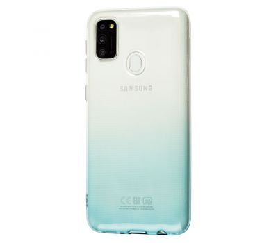 Чохол для Samsung Galaxy M21 / M30s Gradient Design біло-бірюзовий