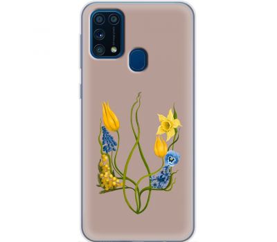 Чохол для Samsung Galaxy M31 (M315) Патріотичні квіти у формі герба