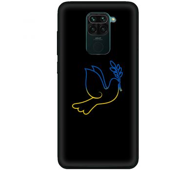 Чохол для Xiaomi Redmi Note 9 MixCase патріотичні синє-жовтий голуб