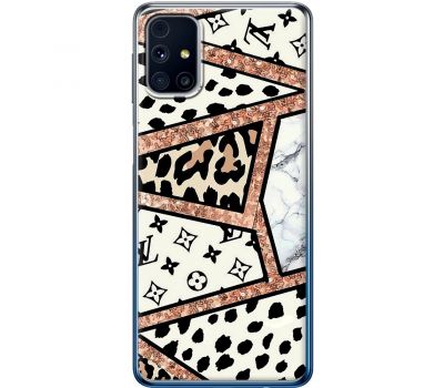 Чохол для Samsung Galaxy M31s (M317) MixCase Леопард Louis Vuitton мозаїка