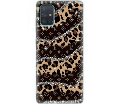 Чохол для Samsung Galaxy A71 (A715) MixCase Леопард Louis Vuitton