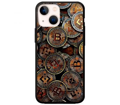 Чохол для iPhone 14 MixCase гроші bitcoins