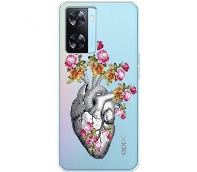 Чохол для Oppo A57s MixCase зі стразами серце