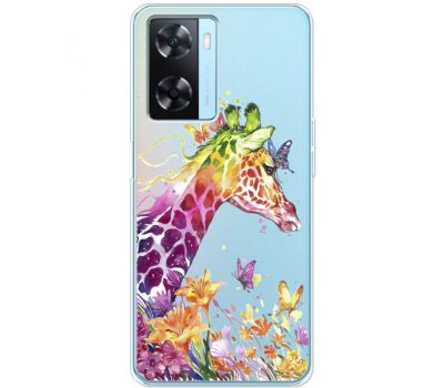 Чохол для Oppo A57s Mixcase Colorful Giraffe