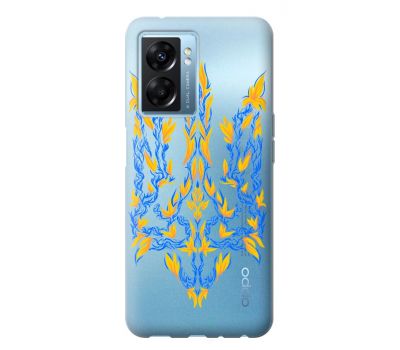 Чохол для Oppo A57s Mixcase патріотичний герб квіти