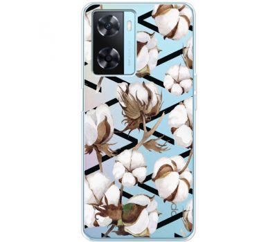 Чохол для Oppo A57s Mixcase Cotton flowers