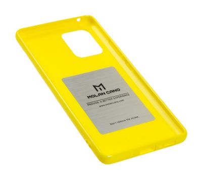 Чохол для Samsung Galaxy S10 Lite (G770) Molan Cano Jelly глянець жовтий 3124486