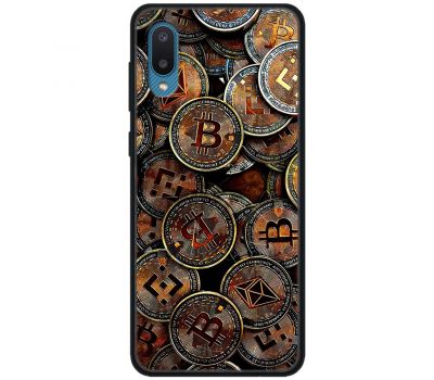 Чохол для Samsung Galaxy A02 (A022) MixCase гроші bitcoins