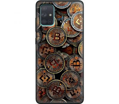 Чохол для Samsung Galaxy A71 (A715) MixCase гроші bitcoins